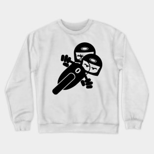 Motorcycle pair Decal V.2 Crewneck Sweatshirt